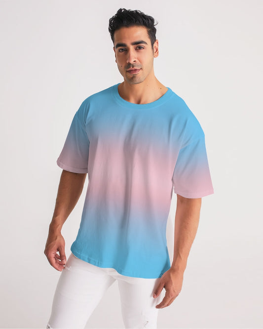 Transgender Pride Flag Ombre Heavyweight Oversize T-Shirt