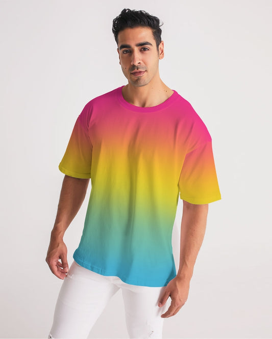 Pansexual Pride Flag Ombre Heavyweight Oversize T-Shirt