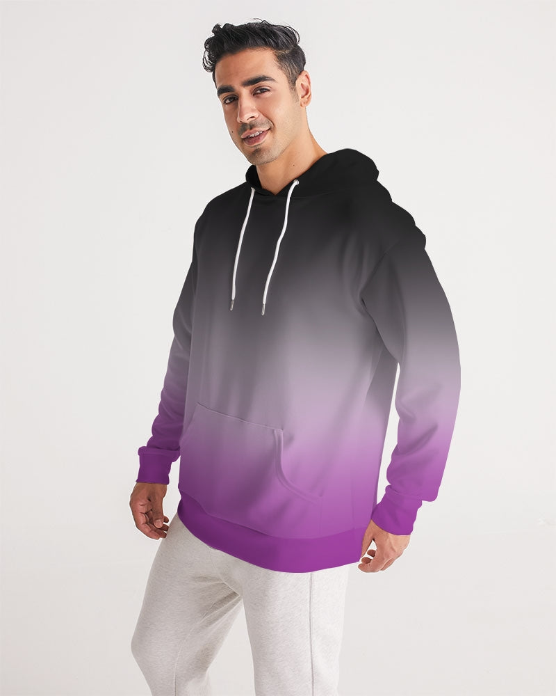 Asexual Pride Flag Ombre Pullover Hoodie