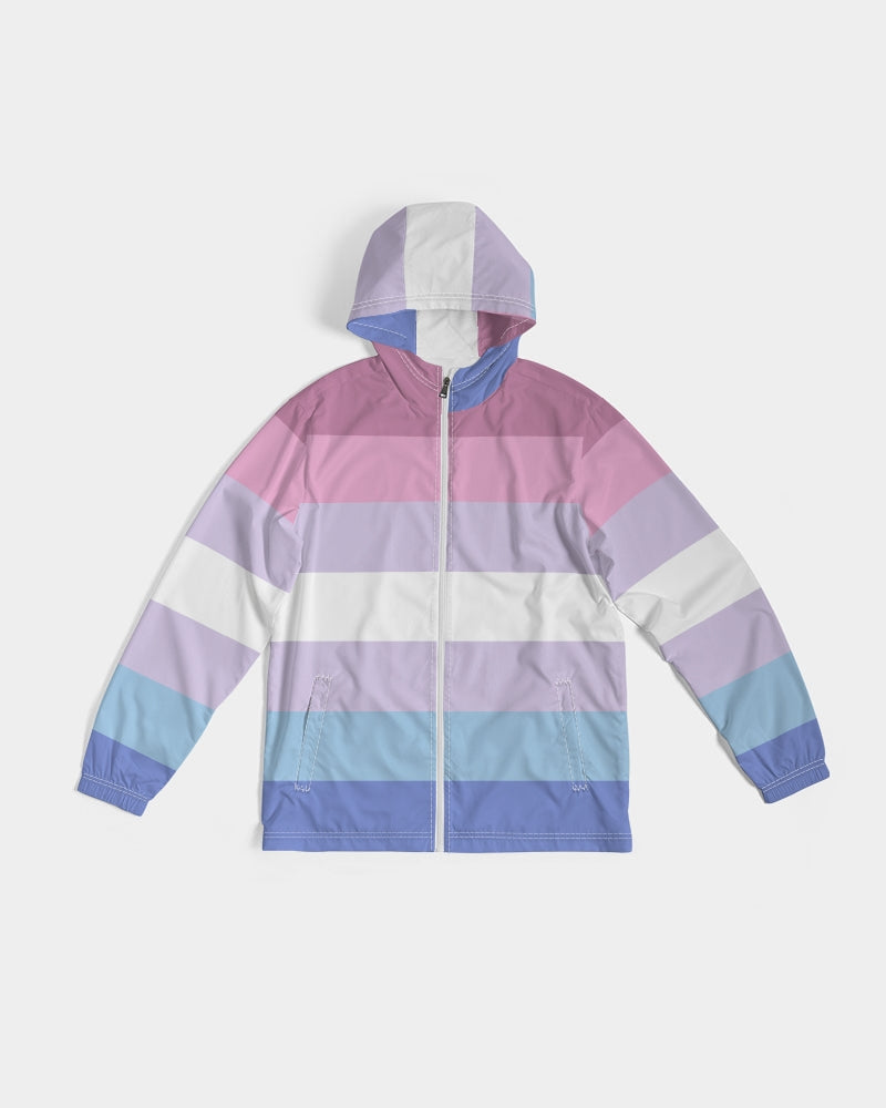 Bigender Pride Flag Windbreaker Jacket