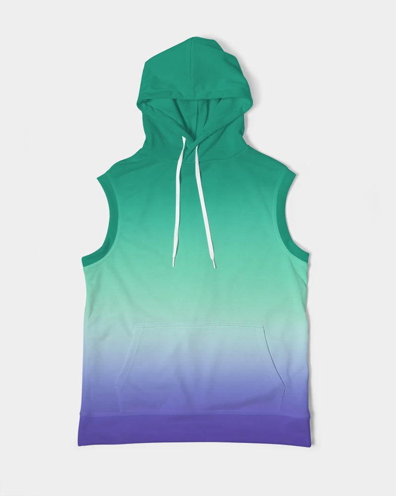 MLM Gay Pride Flag Ombre Sleeveless Pullover Hoodie