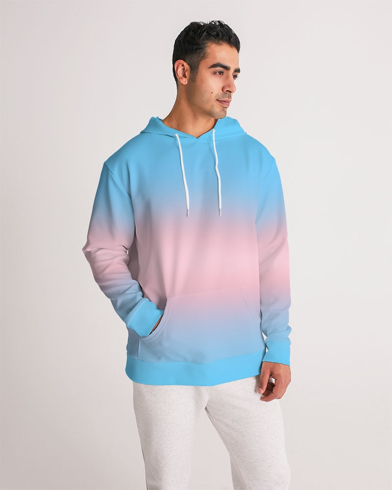 Transgender Pride Flag Ombre Pullover Hoodie