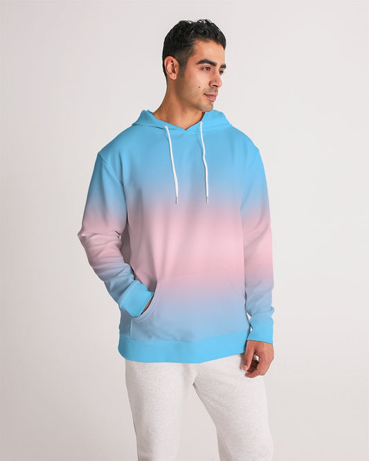 Transgender Pride Flag Ombre Pullover Hoodie