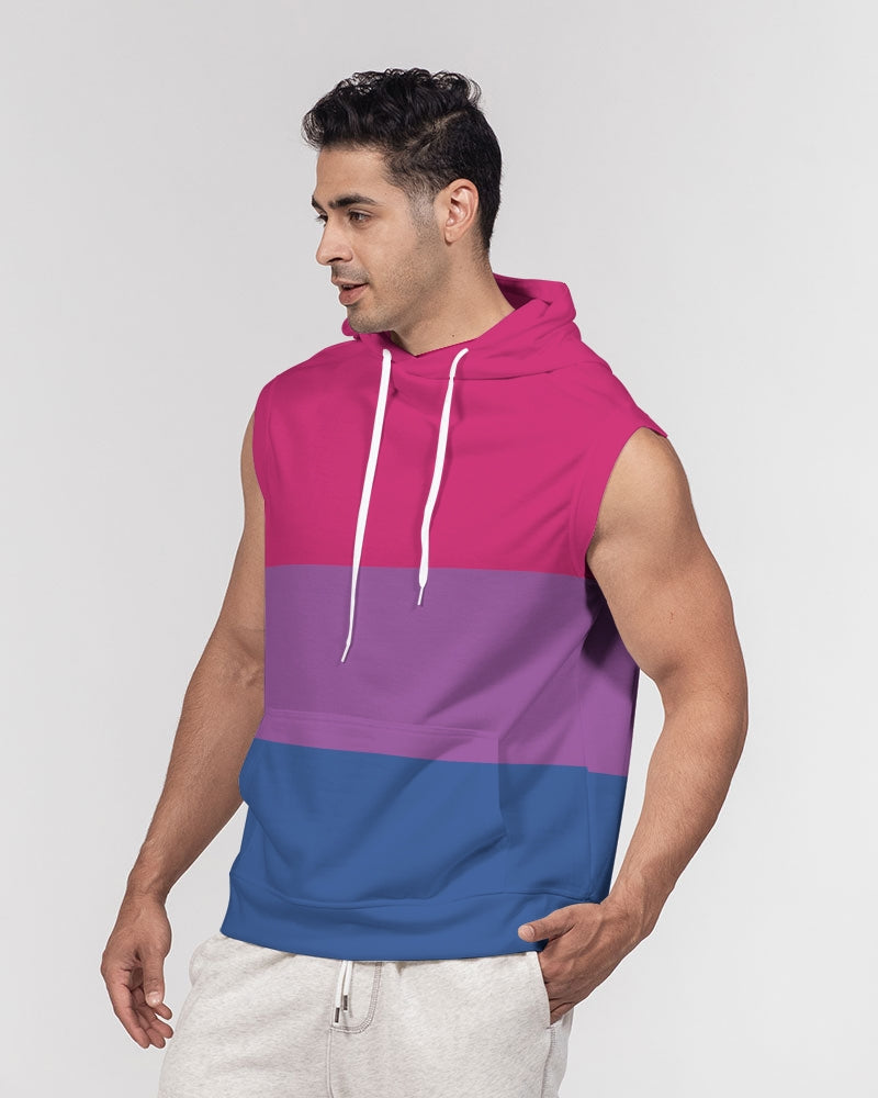 Bisexual Pride Flag Sleeveless Pullover Hoodie
