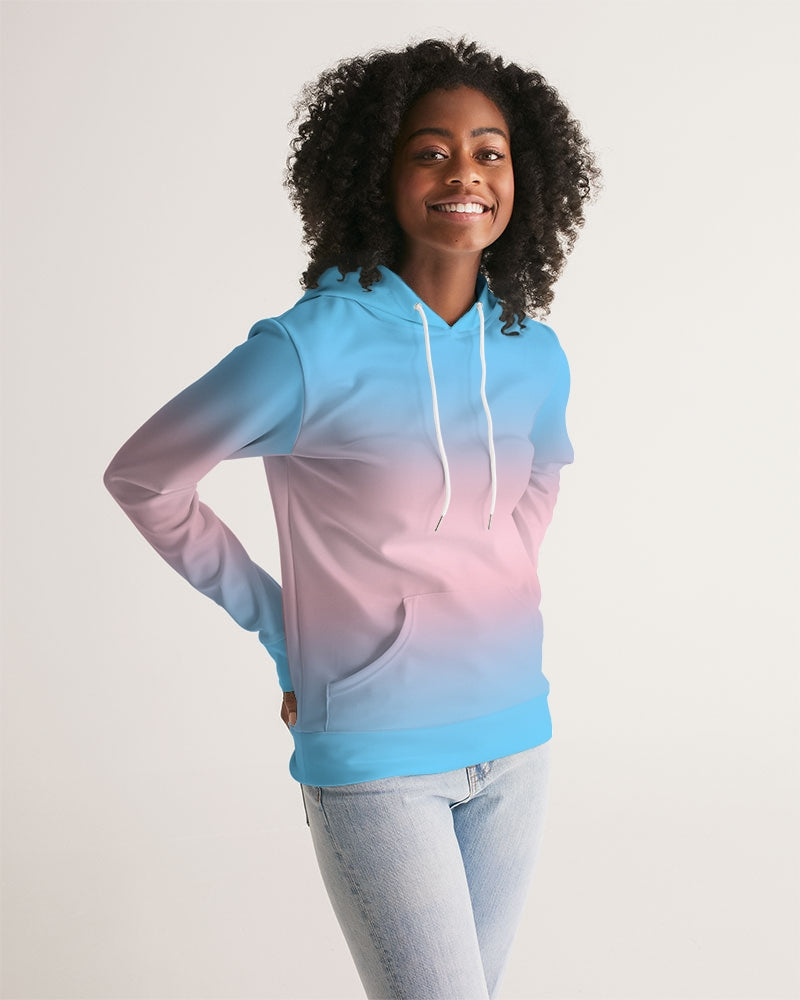 Transgender Pride Flag Ombre Pullover Hoodie
