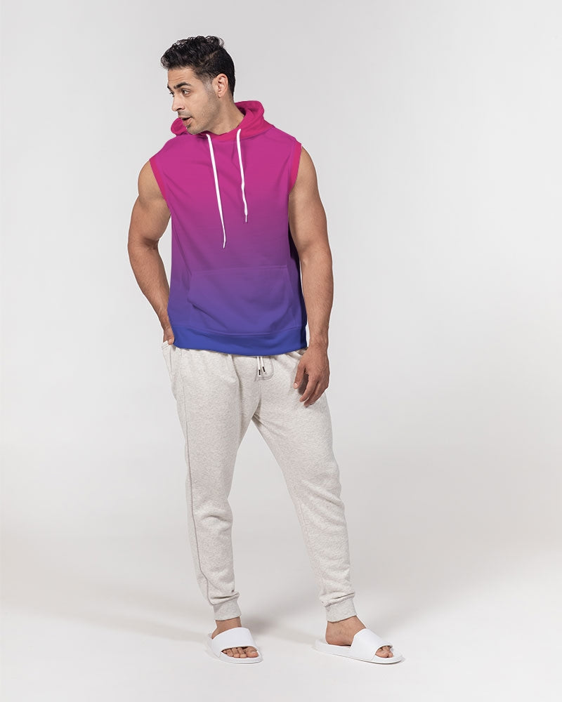 Bisexual Pride Flag Ombre Sleeveless Pullover Hoodie