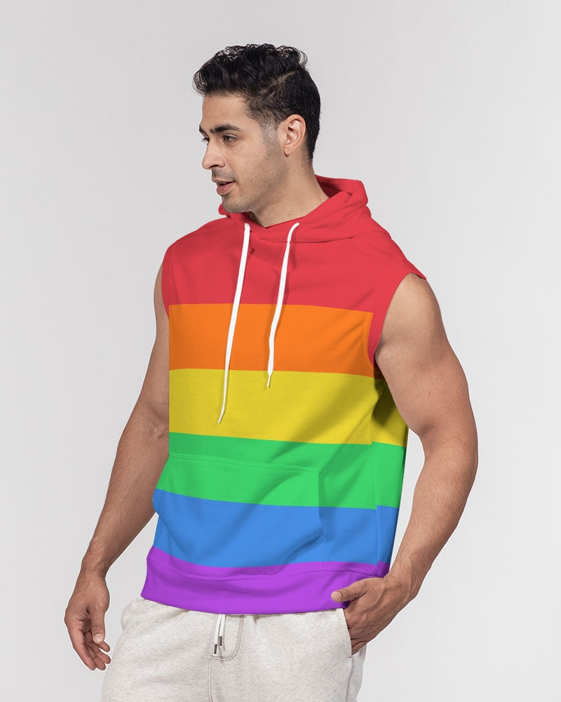 LGBT Pride Flag Sleeveless Pullover Hoodie