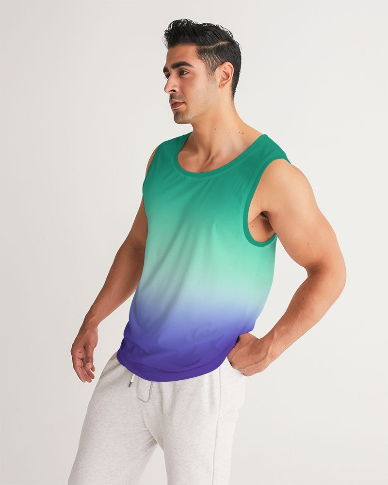 MLM Gay Pride Flag Ombre Sports Tank Top