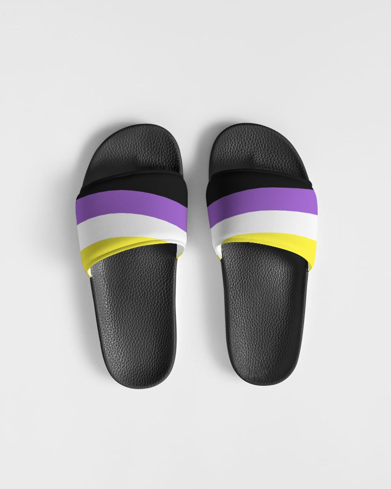 Non Binary Pride Flag Slide Sandals Slip On