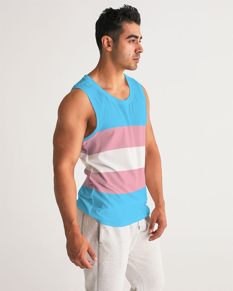 Transgender Pride Flag Sports Tank Top