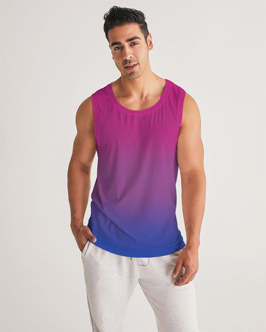 bisexual pride flag ombre tank top