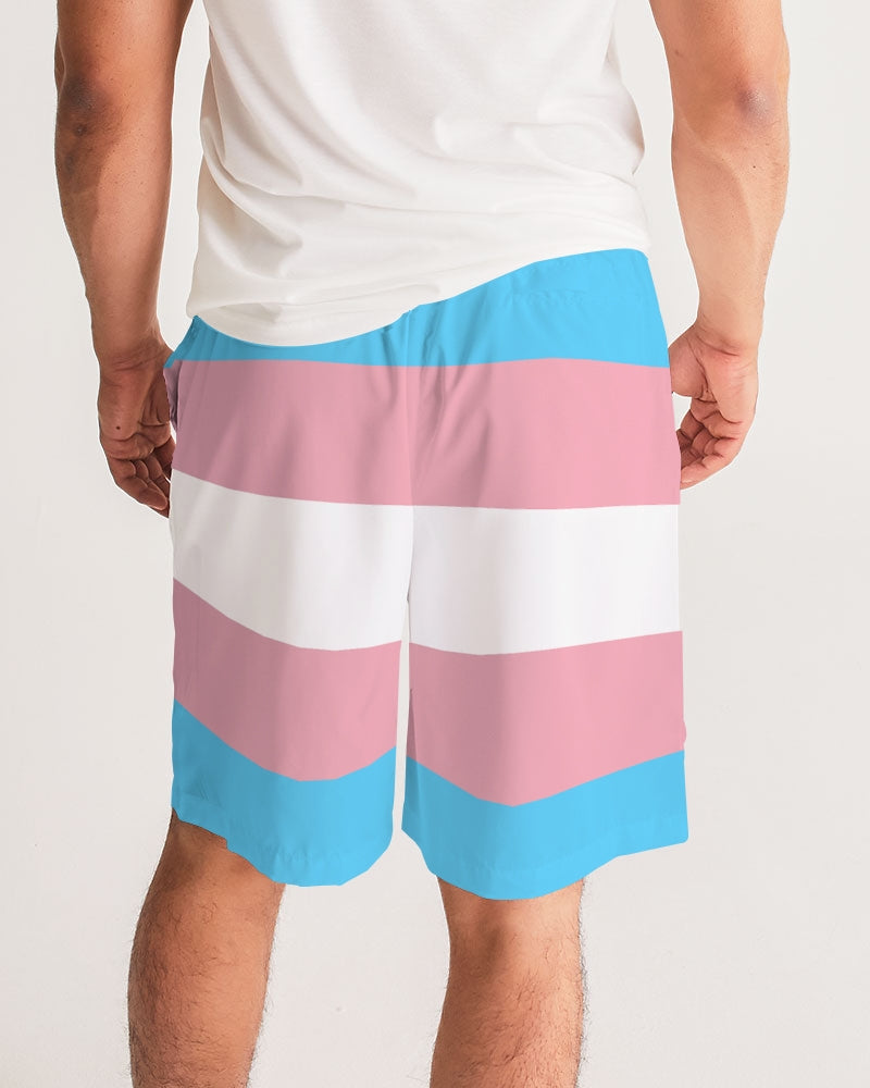 Transgender Pride Flag Sports Jogger Short