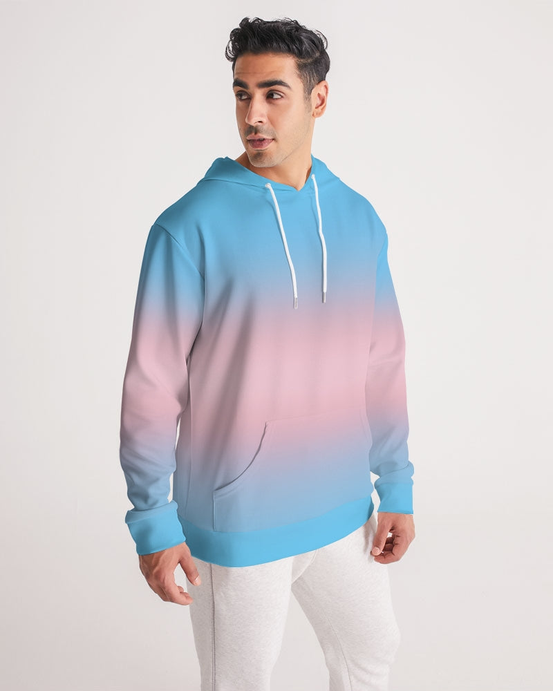 Transgender Pride Flag Ombre Pullover Hoodie