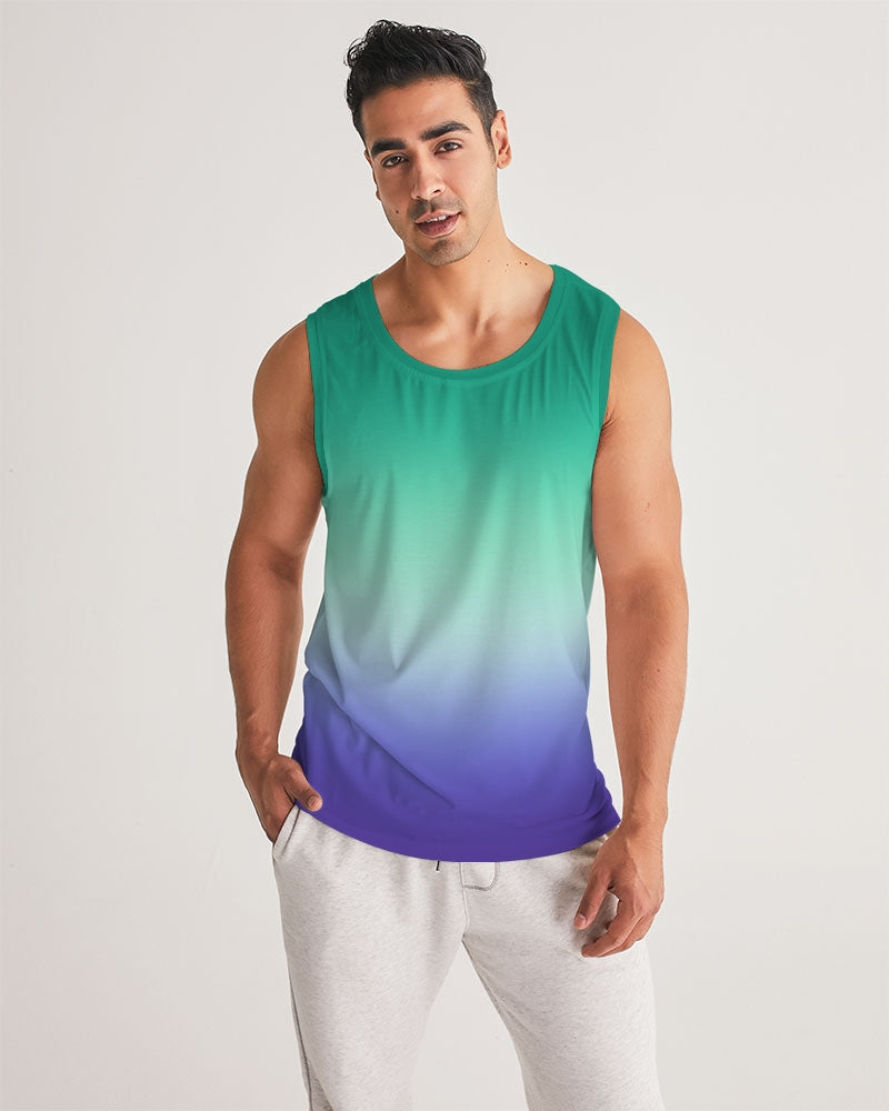 MLM Gay Pride Flag Ombre Sports Tank Top