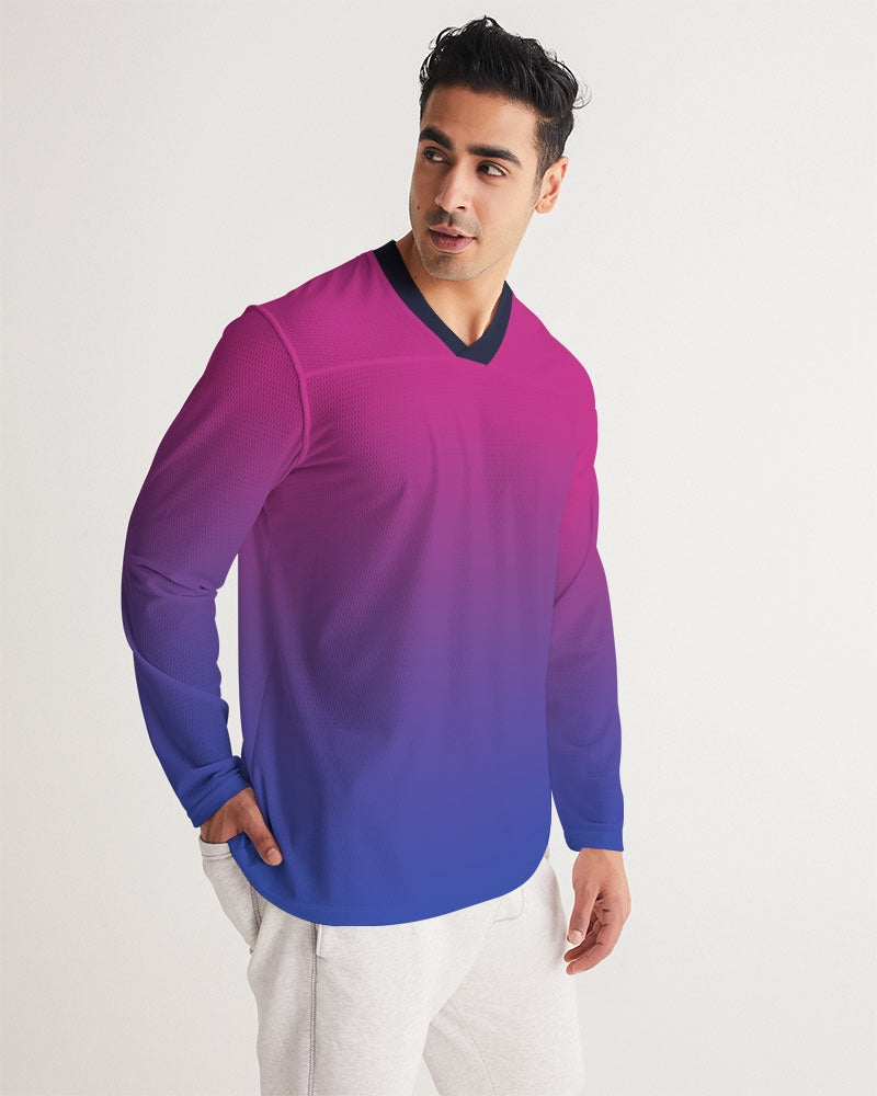 Bisexual Pride Flag Ombre Long Sleeve Jersey
