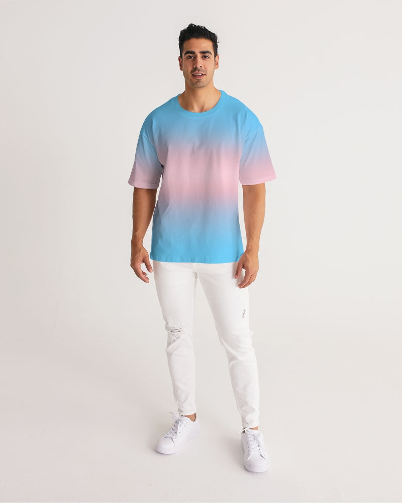 Transgender Pride Flag Ombre Heavyweight Oversize T-Shirt