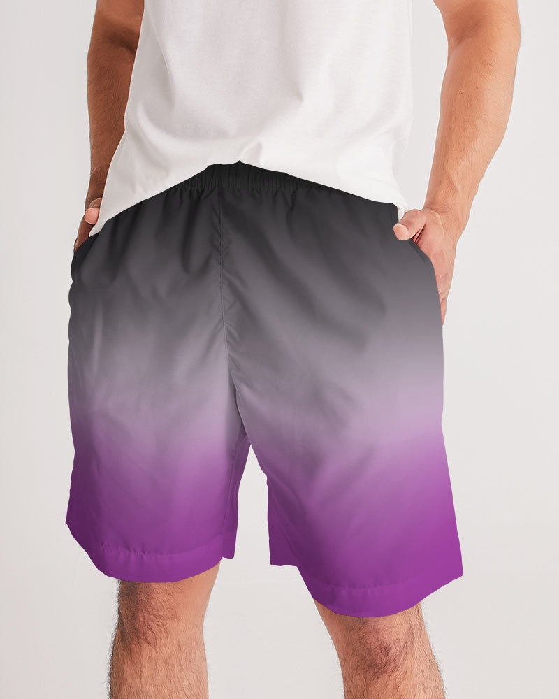 Asexual Pride Flag Ombre Jogger Shorts