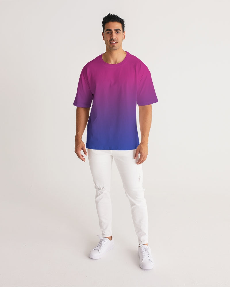 Bisexual Pride Flag Ombre Heavyweight Oversize T-Shirt