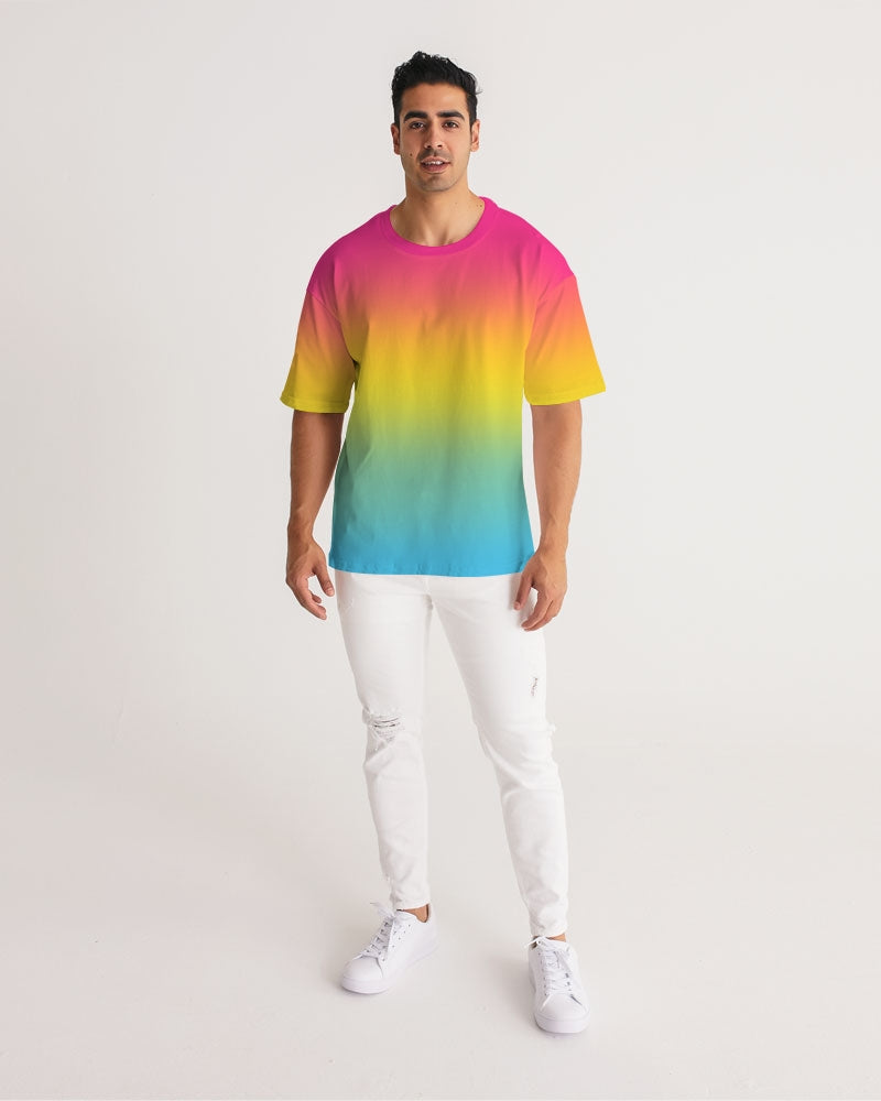 Pansexual Pride Flag Ombre Heavyweight Oversize T-Shirt