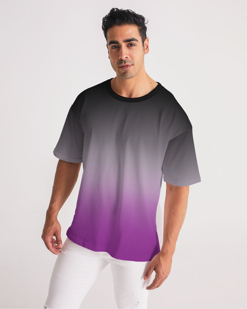 Asexual Pride Flag Ombre Heavyweight Oversize T-Shirt