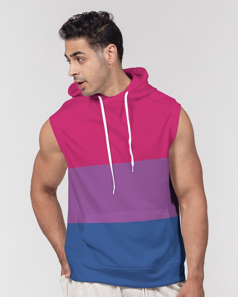 Bisexual Pride Flag Sleeveless Pullover Hoodie