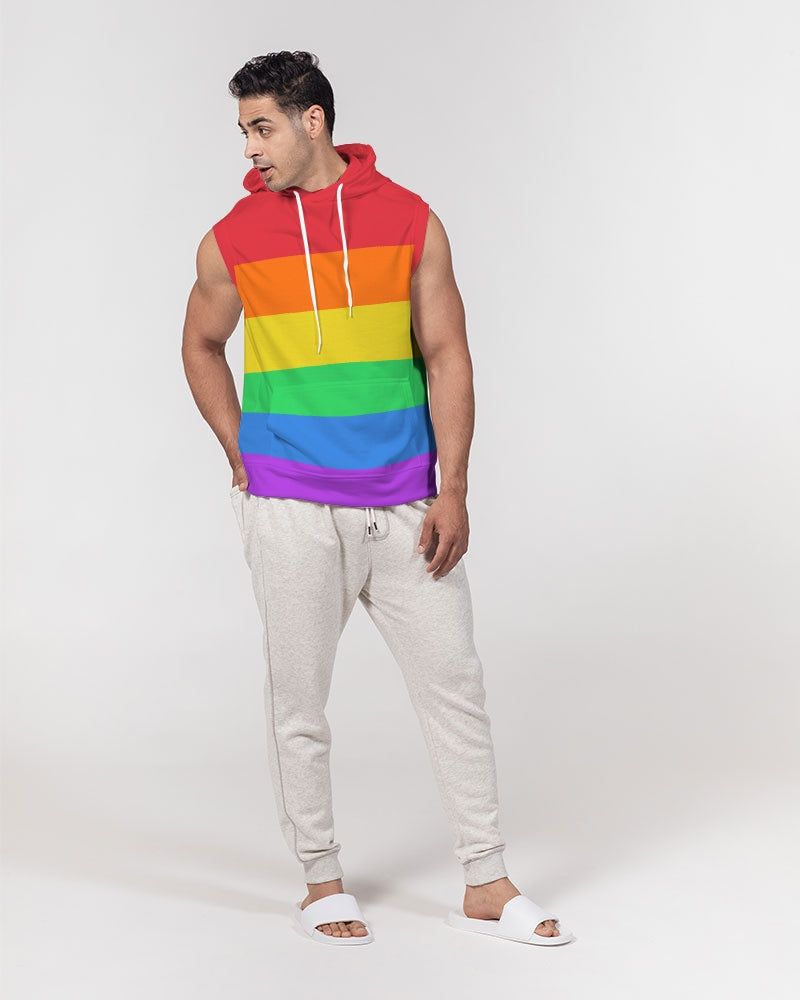LGBT Pride Flag Sleeveless Pullover Hoodie