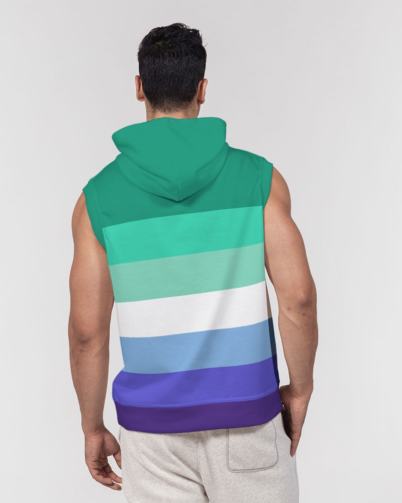 MLM Gay Pride Flag Sleeveless Pullover Hoodie