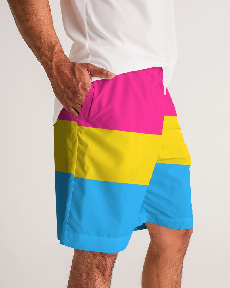 Pansexual Pride Flag Jogger Shorts