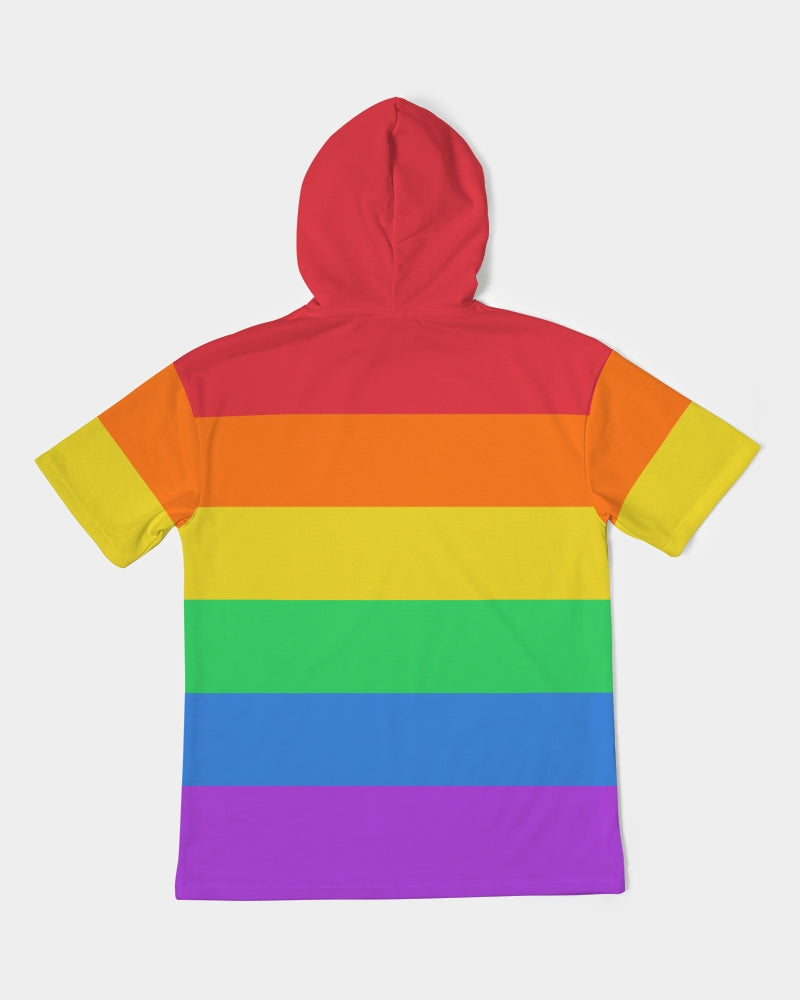 LGBT Pride Flag Short Sleeve Pullover Hoodie