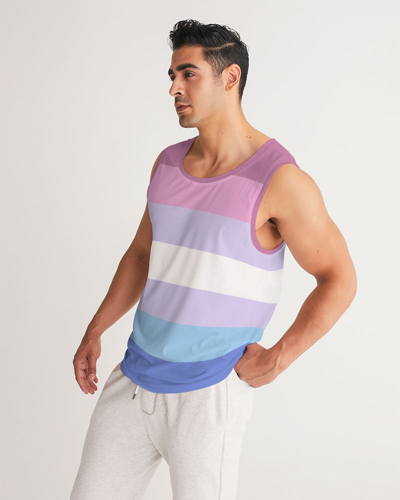 Bigender Pride Flag Sports Tank Top