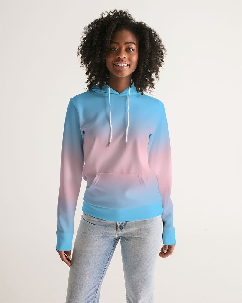 Transgender Pride Flag Ombre Pullover Hoodie