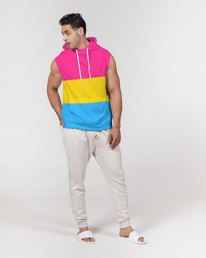 Pansexual Pride Flag Sleeveless Pullover Hoodie