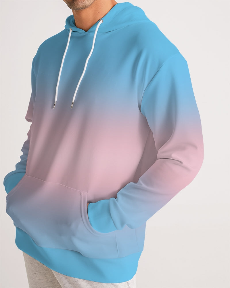 Transgender Pride Flag Ombre Pullover Hoodie
