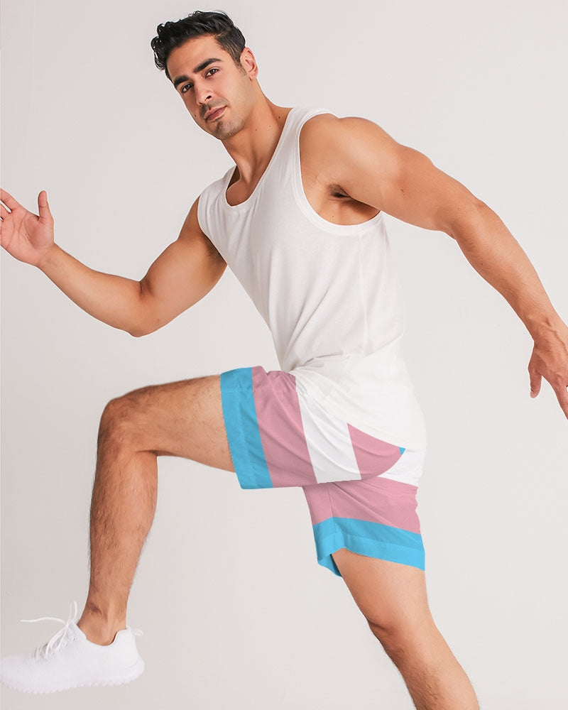 Transgender Pride Flag Sports Jogger Short