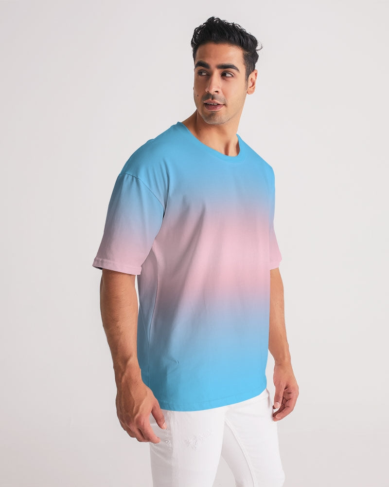 Transgender Pride Flag Ombre Heavyweight Oversize T-Shirt