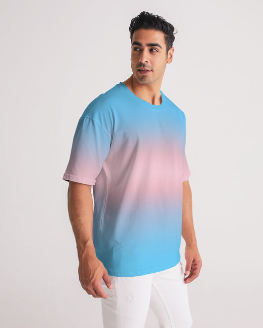 Transgender Pride Flag Ombre Heavyweight Oversize T-Shirt