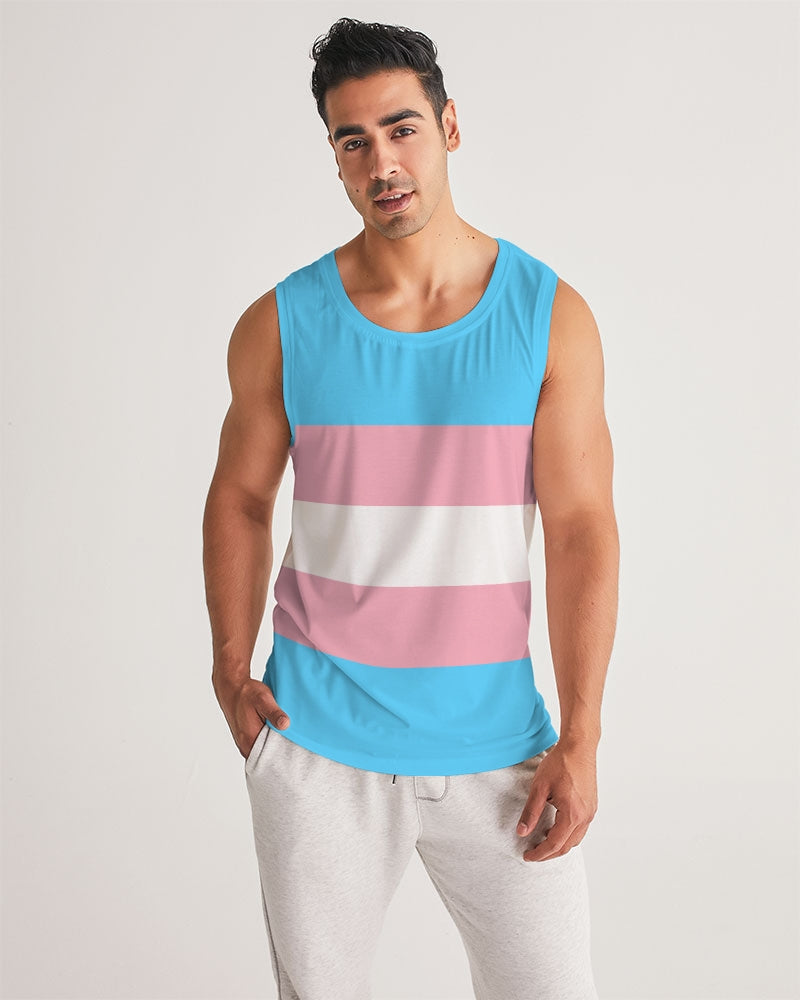 Transgender Pride Flag Sports Tank Top