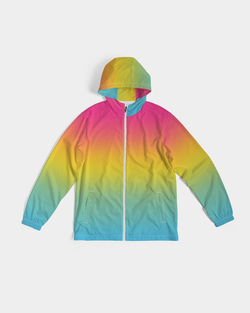 Pansexual Pride Flag Ombre Windbreaker Jacket