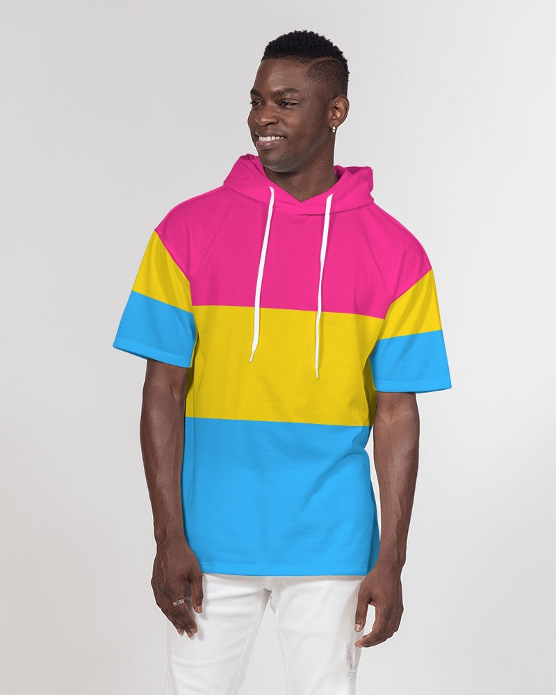 Pansexual Pride Flag Short Sleeve Pullover Hoodie