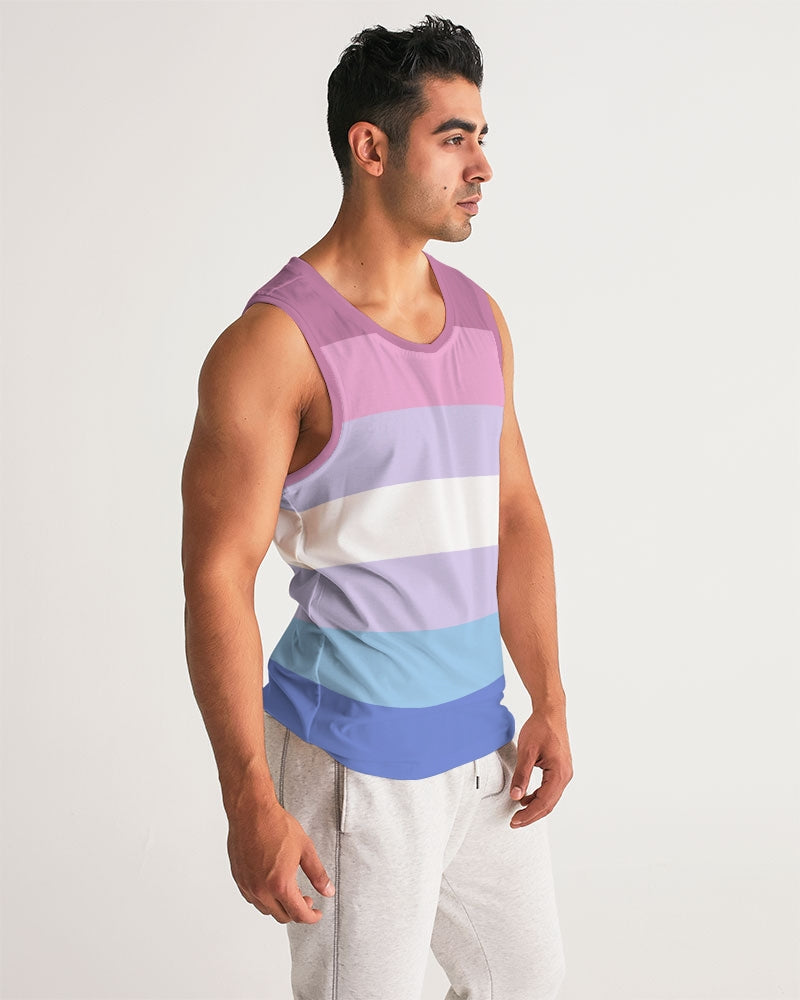 Bigender Pride Flag Sports Tank Top