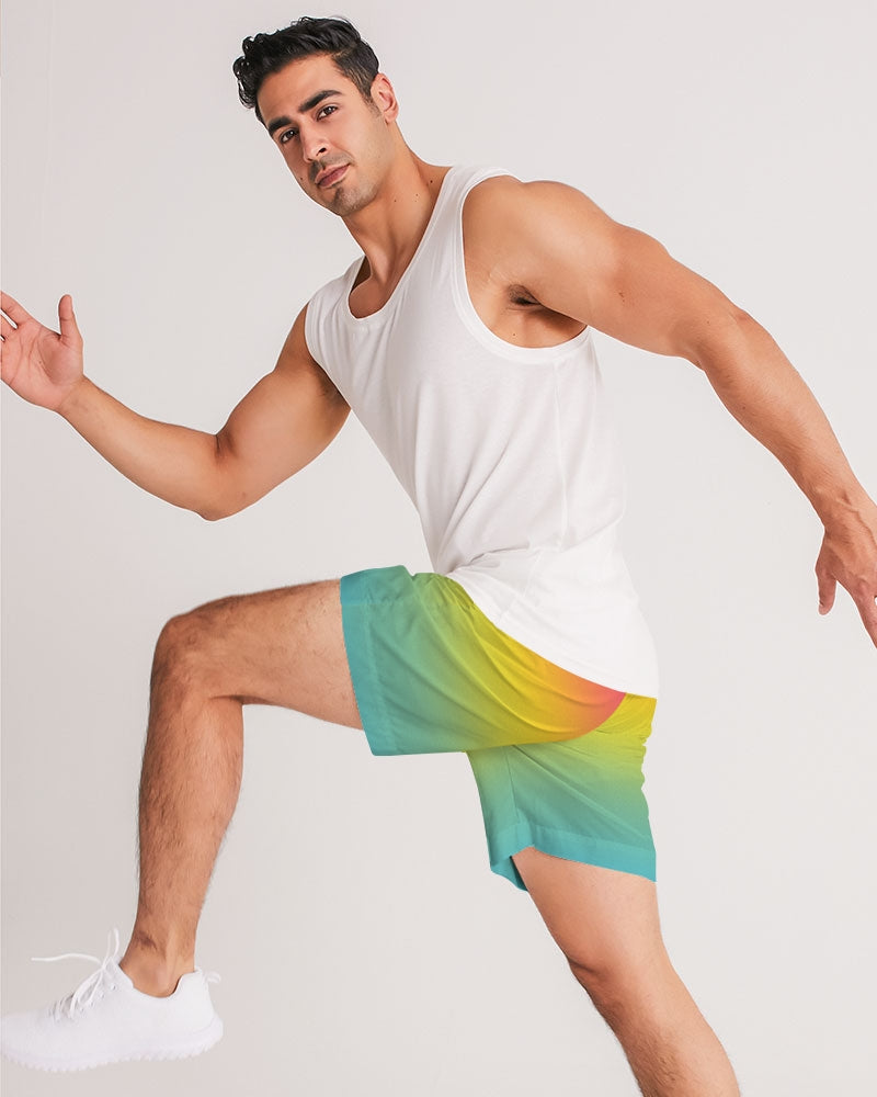 Pansexual Pride Flag Ombre Jogger Shorts
