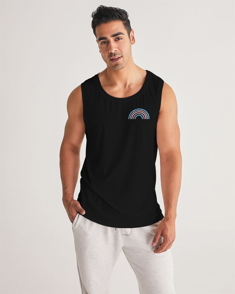 Transgender Rainbow Pride Flag Sports Tank Top