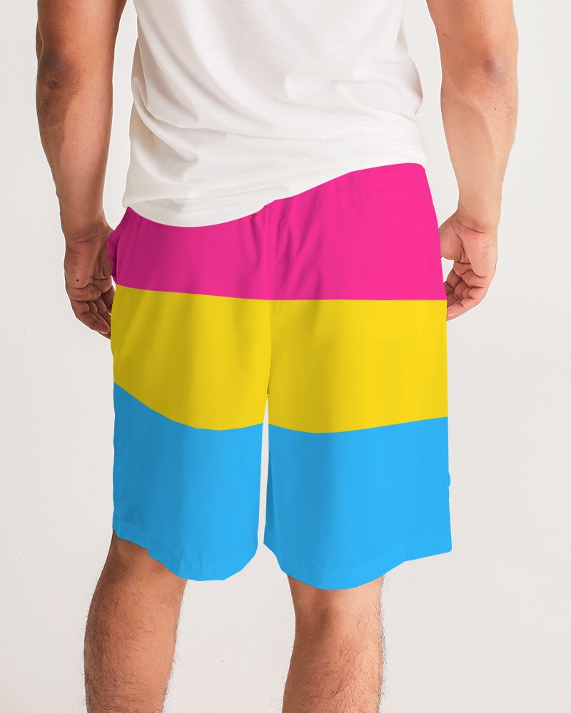 Pansexual Pride Flag Jogger Shorts