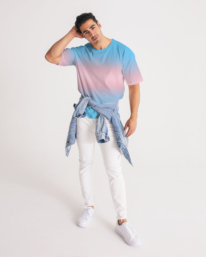 Transgender Pride Flag Ombre Heavyweight Oversize T-Shirt