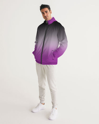 Asexual Pride Flag Ombre Windbreaker Jacket