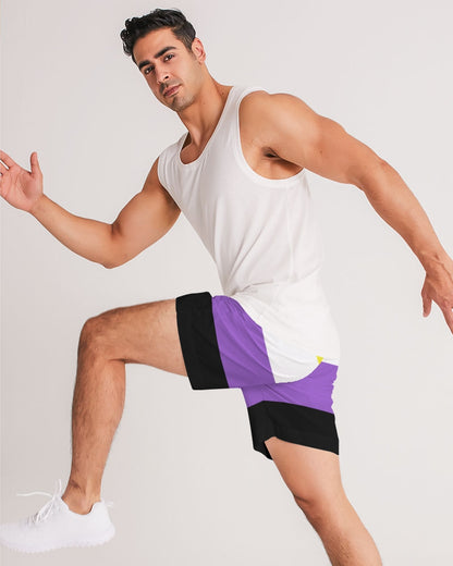 Non Binary Pride Flag Jogger Shorts