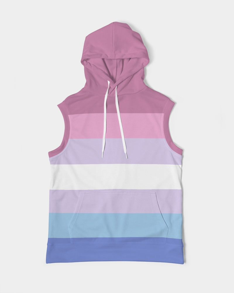 Bigender Pride Flag Sleeveless Pullover Hoodie