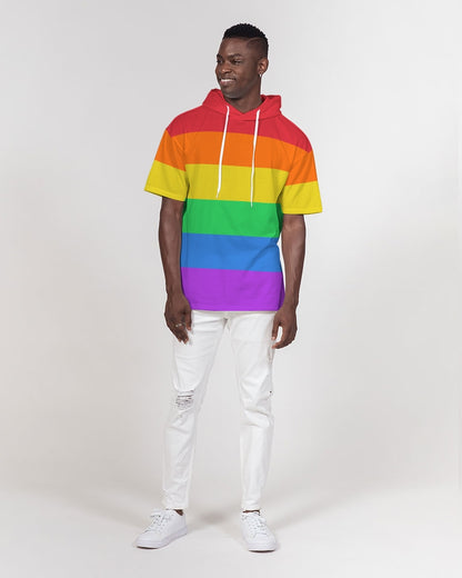 LGBT Pride Flag Short Sleeve Pullover Hoodie