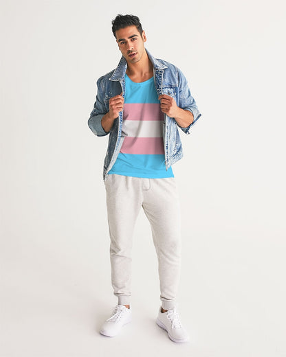 Transgender Pride Flag Sports Tank Top