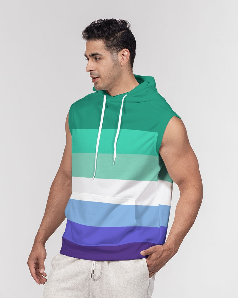 MLM Gay Pride Flag Sleeveless Pullover Hoodie